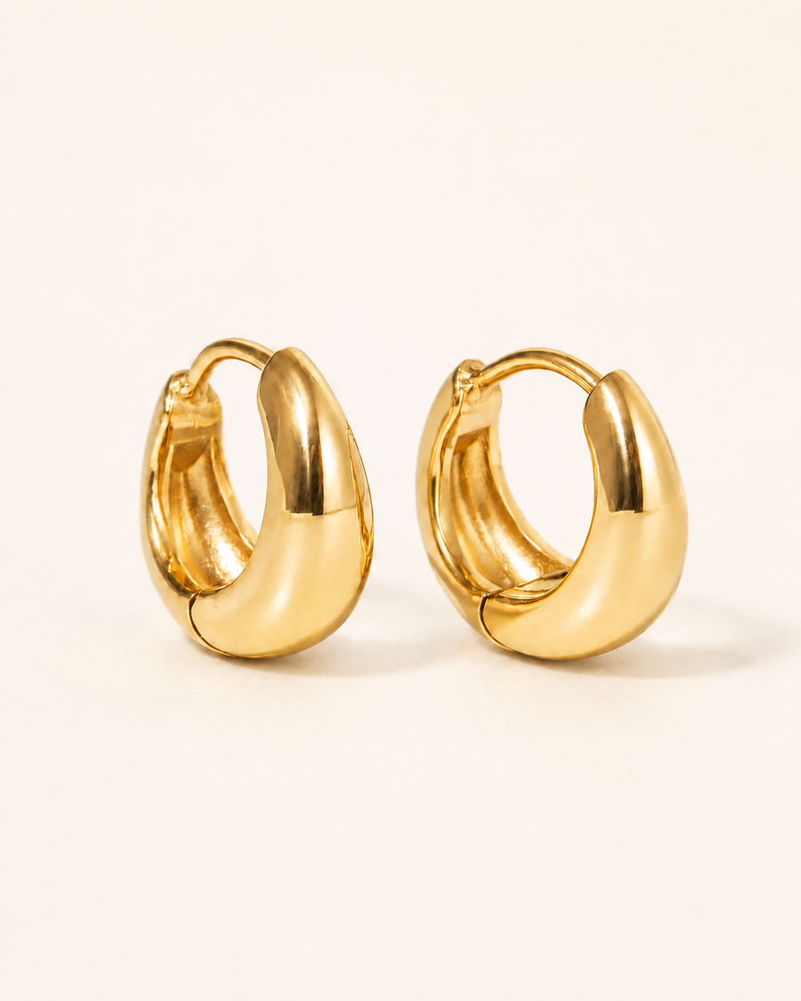 Oh So Heidi waterproof gold Bold Hoops