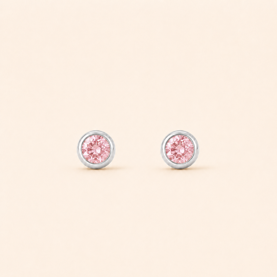 Pink CZ Mini Studs