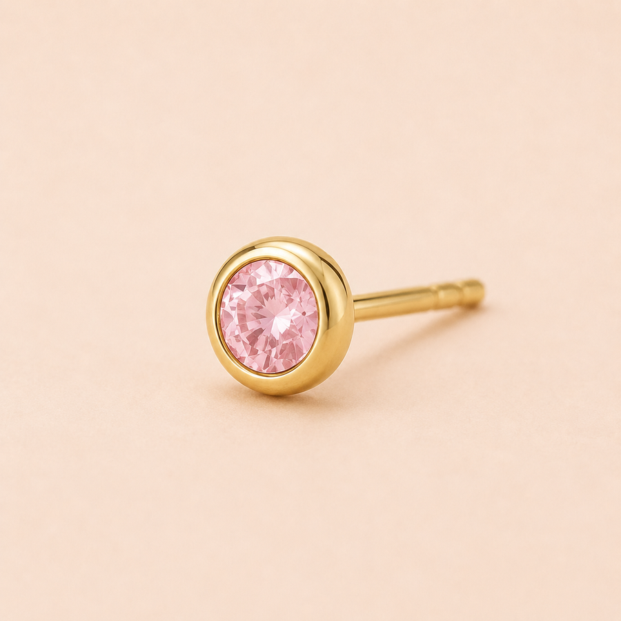 Pink CZ Mini Studs
