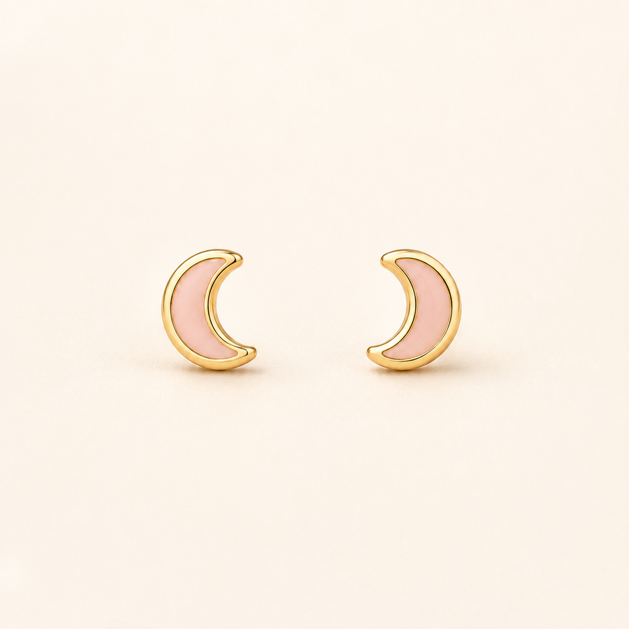 Pink Moon Mini Studs