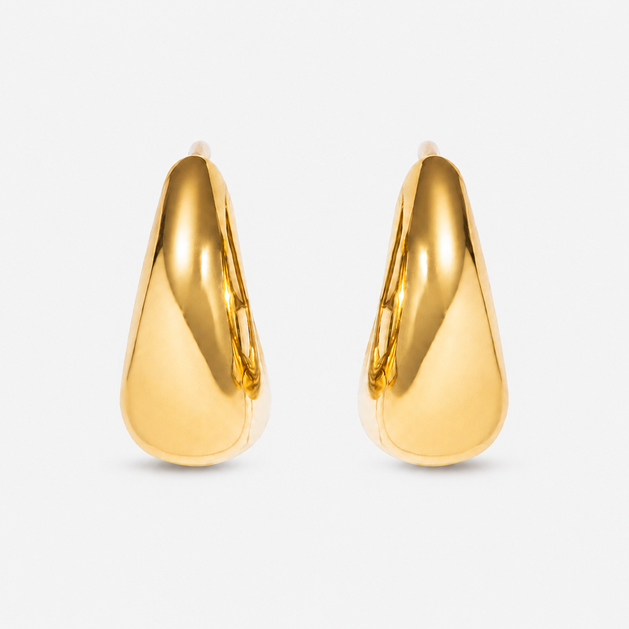 Bold hoops on grey background front view