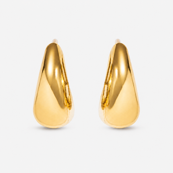 Bold hoops on grey background front view