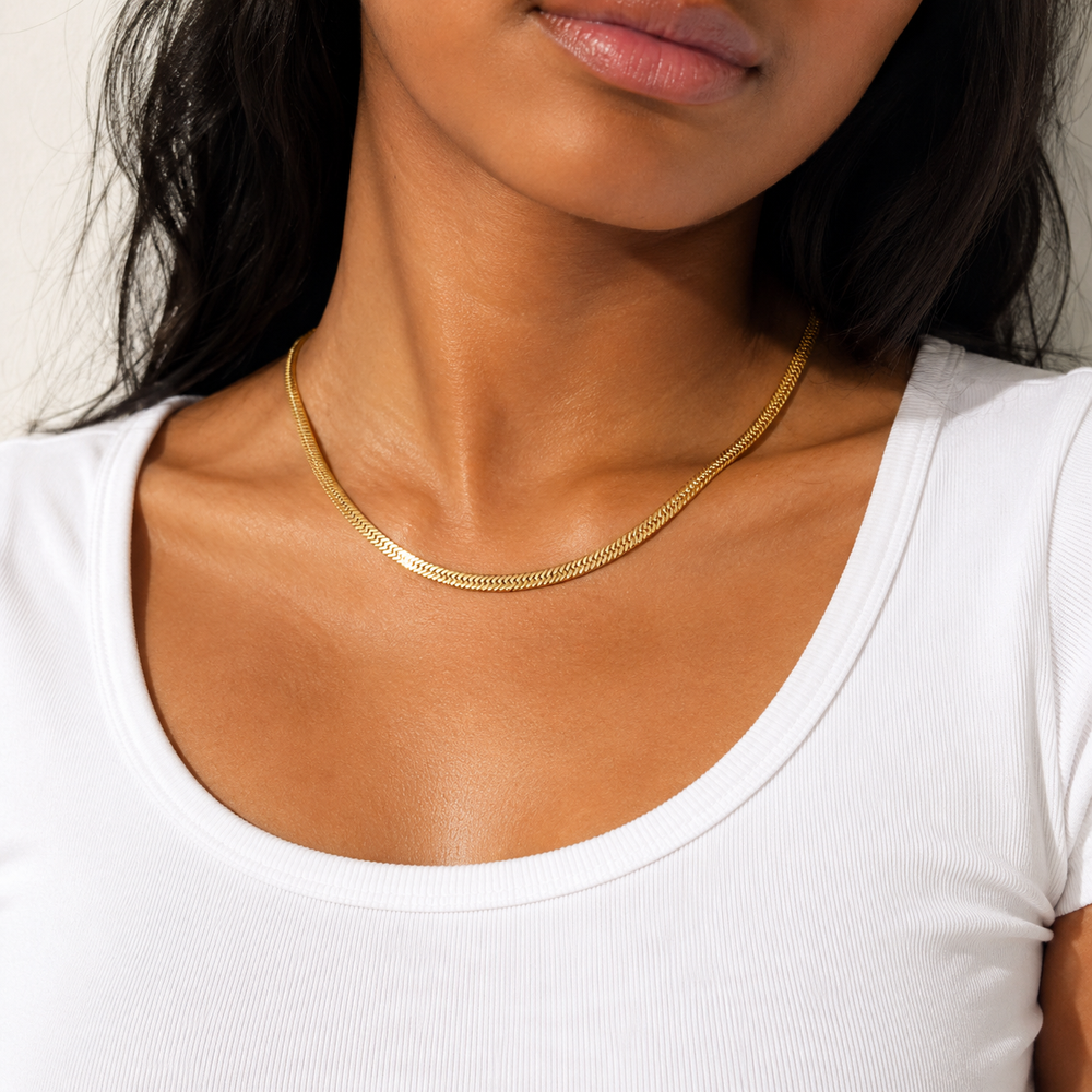 Wave Line Necklace