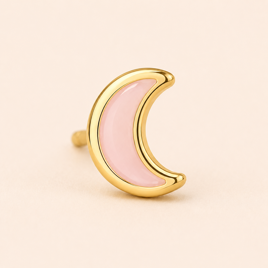 Pink Moon Mini Studs