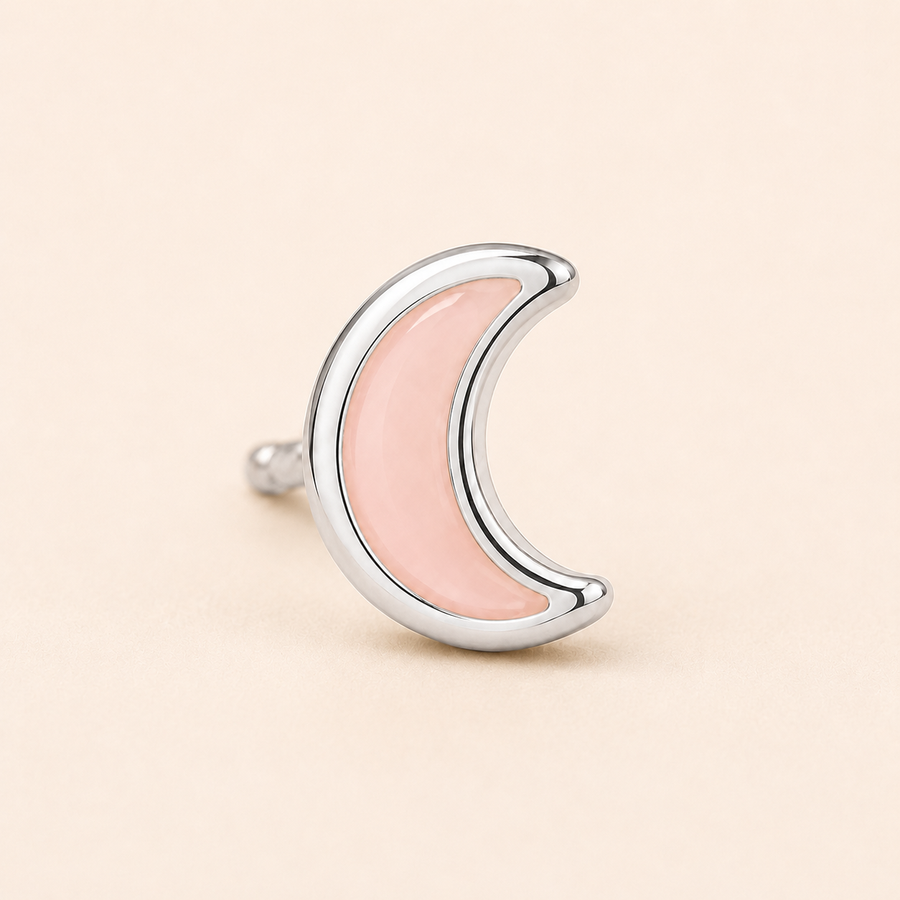 Pink Moon Mini Studs