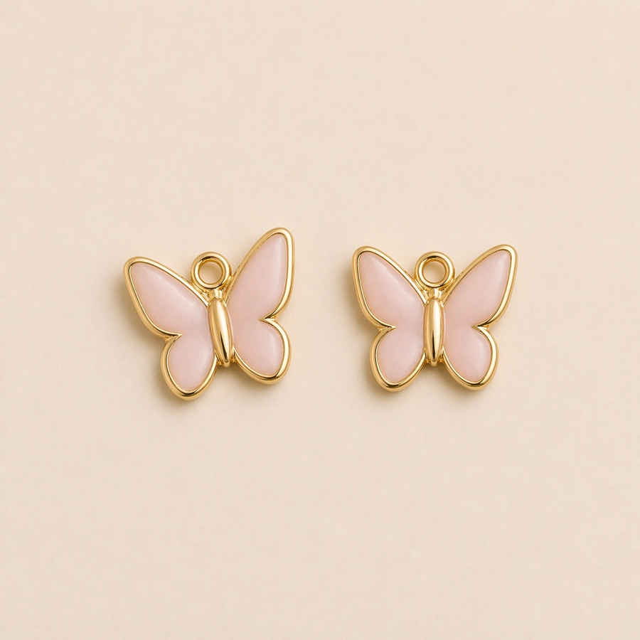 Blush Butterfly Charm